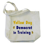 Yellow Dog Democrat in Training Tote Bag